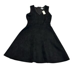 ELLIE KAI vneck faux suede dress nwt